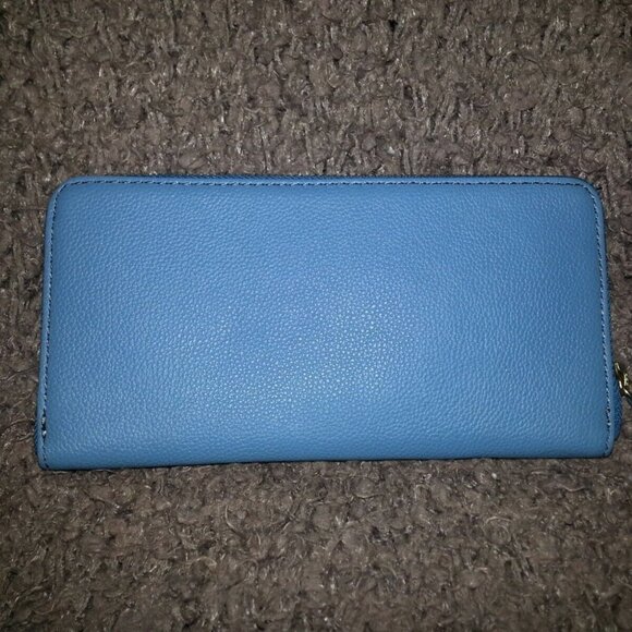 FOSSIL-TORI-Zip Clutch-Wallet-Caribbean Blue-New with Tag - Picture 3 of 6
